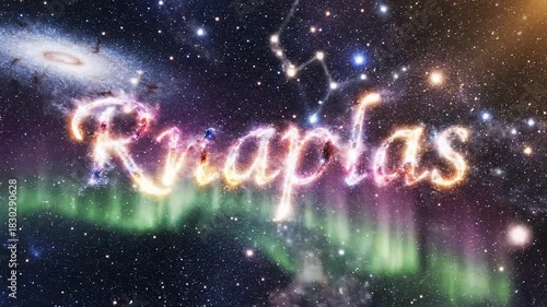 Cosmic Aurora - A Stunning Display of Galactic Lights and Colors.