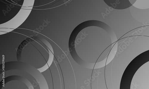 black gray silver shape outlines stroke overlapped pattern abstract background