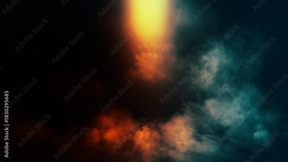 Naklejka premium Abstract smoke misty fog on isolated black background. Texture overlays. Design element.