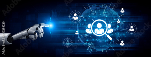 An AI assistant powers a global talent acquisition platform. This smart human resources system automates the search for qualified candidates to build a corporate workforce. Fermion