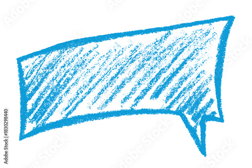 Hand drawn speech bubble Blank empty message box Textbox frame for banners, price tags, stickers, design