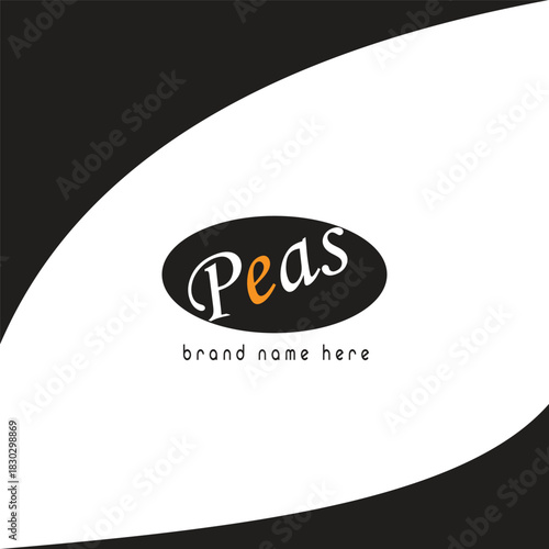 vector illustration of an abstract background peas