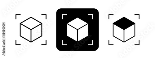 Layout Design  Solid color and black line drawing vector illustration set