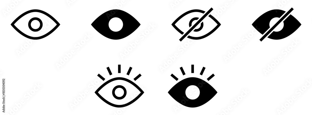 Φωτογραφία eye icon set