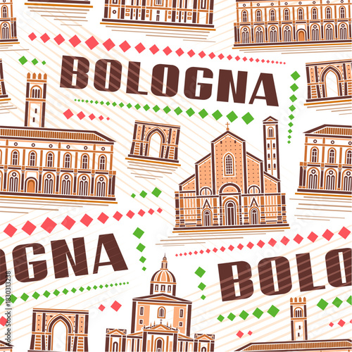 Vector Bologna Seamless Pattern