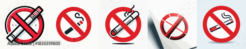 vector image of prohibition on white background
