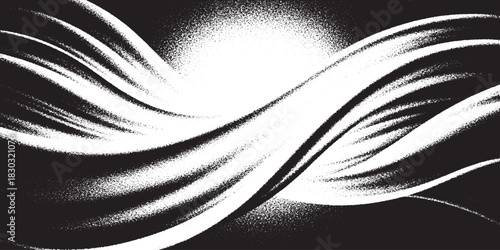 Abstract Swirling Light Streaks with a Bright Center.