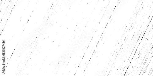 Abstract texture grunge made of diagonal streaks and distressed lines, black ink on a white background. grunge scratch patterns, chaotic linear noise. dirty monochrome pattern of the old worn surface.