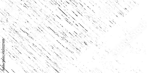 Abstract texture grunge made of diagonal streaks and distressed lines, black ink on a white background. grunge scratch patterns, chaotic linear noise. dirty monochrome pattern of the old worn surface.