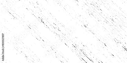 Abstract texture grunge made of diagonal streaks and distressed lines, black ink on a white background. grunge scratch patterns, chaotic linear noise. dirty monochrome pattern of the old worn surface.