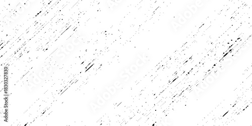 Abstract texture grunge made of diagonal streaks and distressed lines, black ink on a white background. grunge scratch patterns, chaotic linear noise. dirty monochrome pattern of the old worn surface.