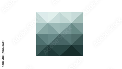 Abstract geometric background with triangles in shades of green modern vector illustration for graphic design and web projects isolated on white