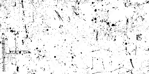 Abstract white and black grunge dust particle and dust grain texture. old grunge texture with scratches and cracks paint wall texture. Dust Overlay Distress Grain with scratch grunge urban background.