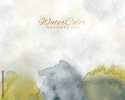 Abstract colorful watercolor for background. Digital art painting. Design for your date, postcard, banner, wedding invitation card.