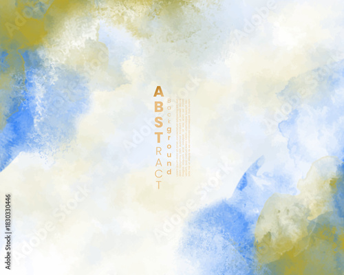 Abstract colorful watercolor for background. Digital art painting. Design for your date, postcard, banner, wedding invitation card.