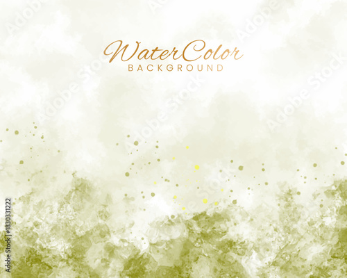 Abstract colorful watercolor for background. Digital art painting. Design for your date, postcard, banner, wedding invitation card.