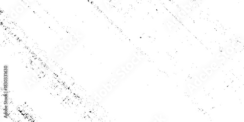 Abstract texture grunge made of diagonal streaks and distressed lines, black ink on a white background. grunge scratch patterns, chaotic linear noise. dirty monochrome pattern of the old worn surface.