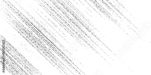 Abstract texture grunge made of diagonal streaks and distressed lines, black ink on a white background. grunge scratch patterns, chaotic linear noise. dirty monochrome pattern of the old worn surface.