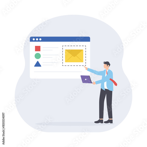 Branding Flat Vector Illustration EPS 10 File