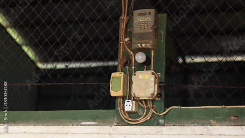 Photos A prepaid electricity meter is installed on the wall.