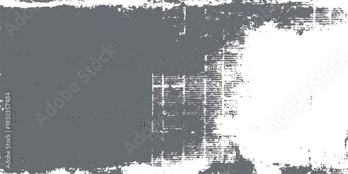 Abstract grungy black vintage texture frame border design element with paint splatter and brush ink stain pattern