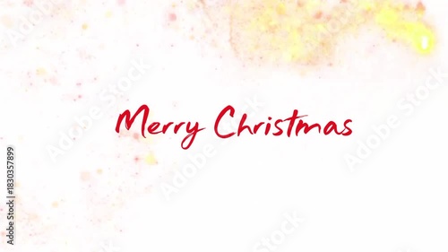 Christmas themed animation with white background