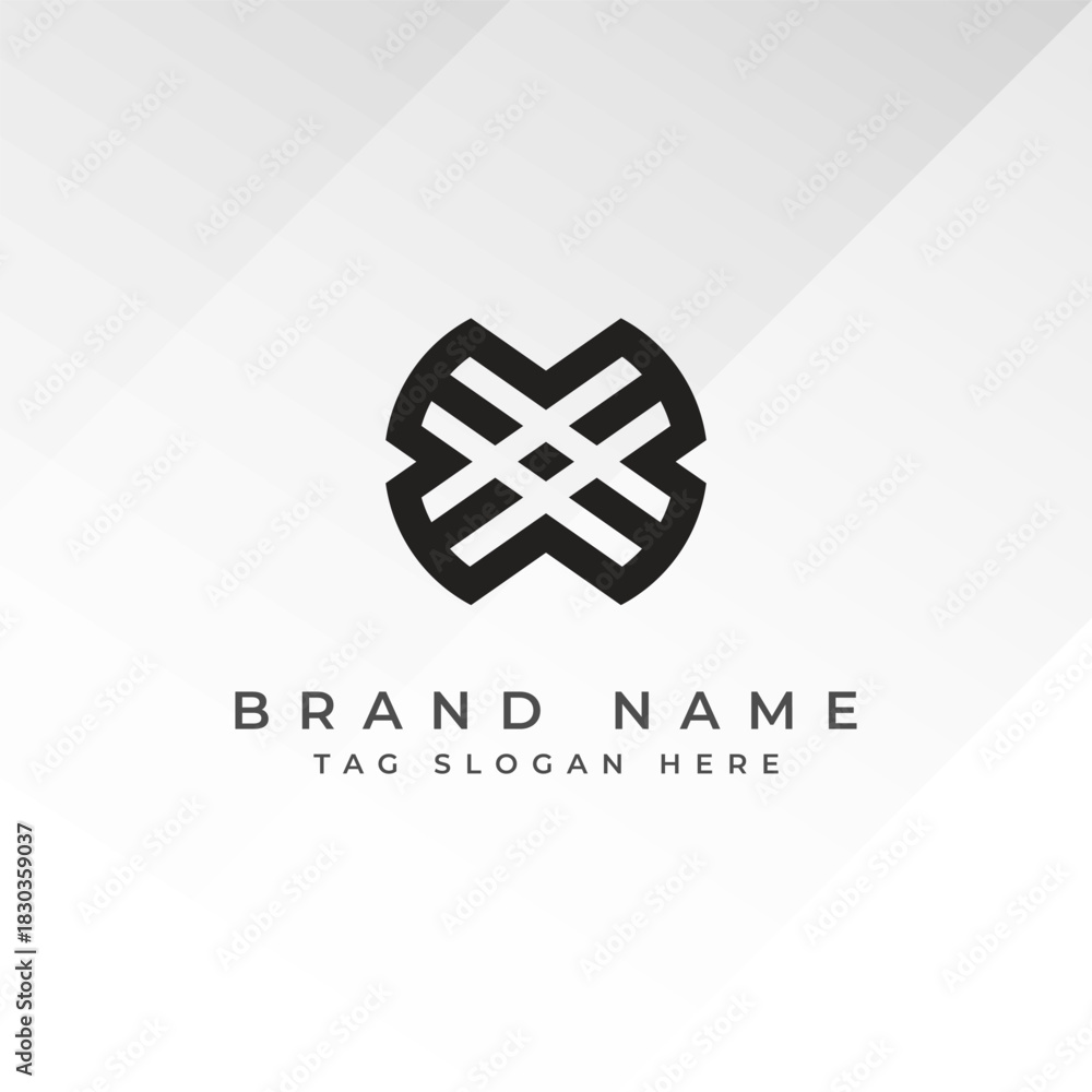 Fototapeta premium Abstract Monogram Logo Design Professional Branding