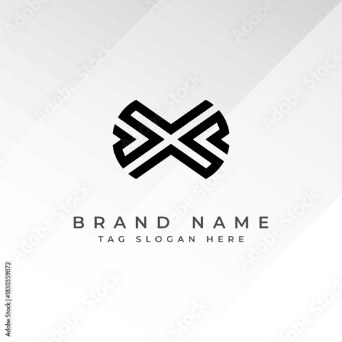 Abstract Monogram Logo Design Professional Branding