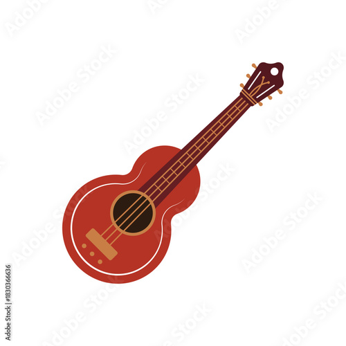 Colorful icon for guitar