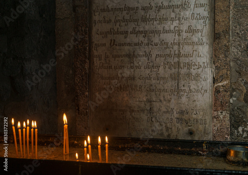 candles in the dark and oldest church