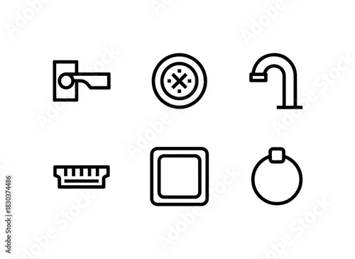 Bathroom Cabinet Handle Bathroom Sink Drain Bathroom Faucet Spout Bathroom Sink Overflow Icons