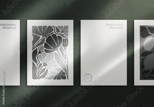 Shadow Postcards Mockup