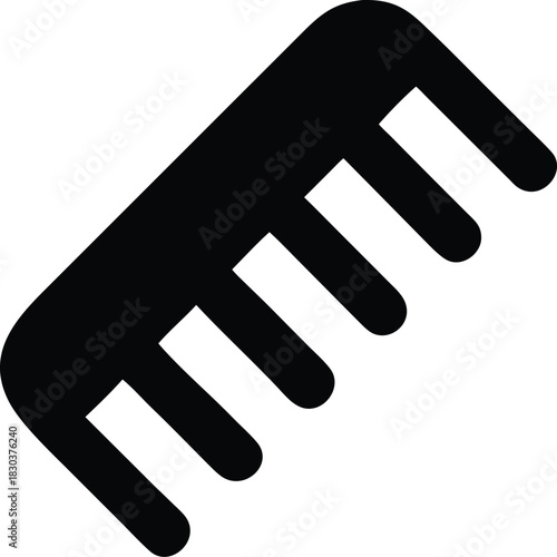 An icon of a hair comb.