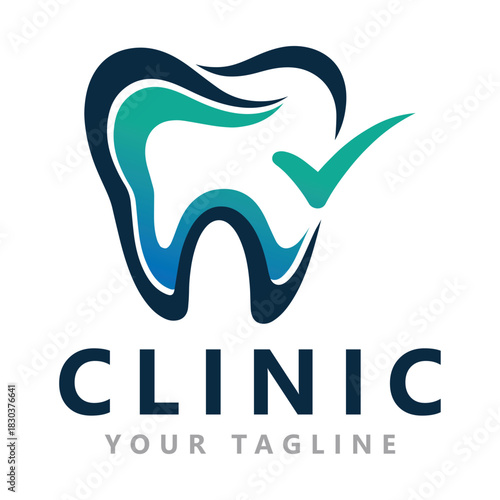 Dental logo design vector illustration