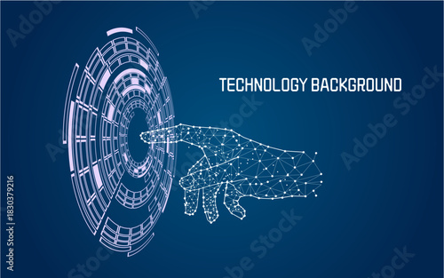 Concept abstract technology background. Vector illustration