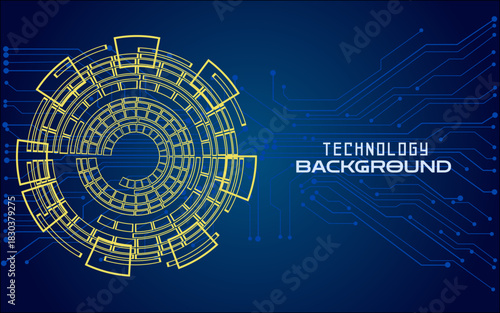 Concept abstract technology background. Vector illustration