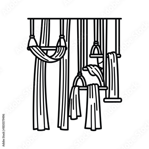 Medieval Siege Tower Line Icon