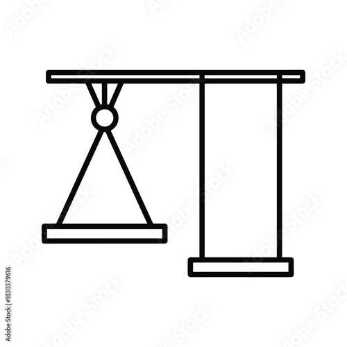 Unbalanced Weighing Scale Outline Icon