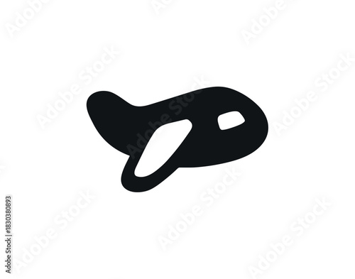 Simple Handdrawn Airplane Flying Transportation Icon Graphic Element Illustration