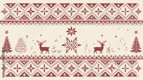 A beautifully detailed Christmas background vector with soft colors, clean shapes, and a warm festive atmosphere.