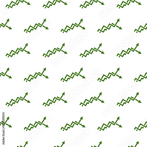 Up and down profit arrows seamless pattern isolated on white background