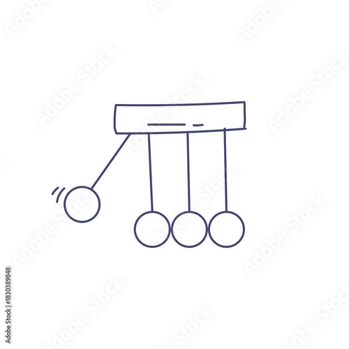 Cute Science Doodle Illustration