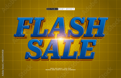 flash sale editable text effect