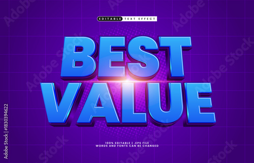 best value editable text effect