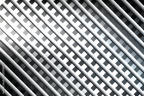 Abstract metal grid pattern diagonal lines creating a modern background ideal for industrial design and architectural visualization EPS vector