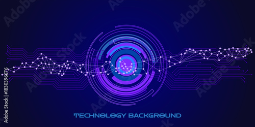 Concept abstract technology background. Vector illustration