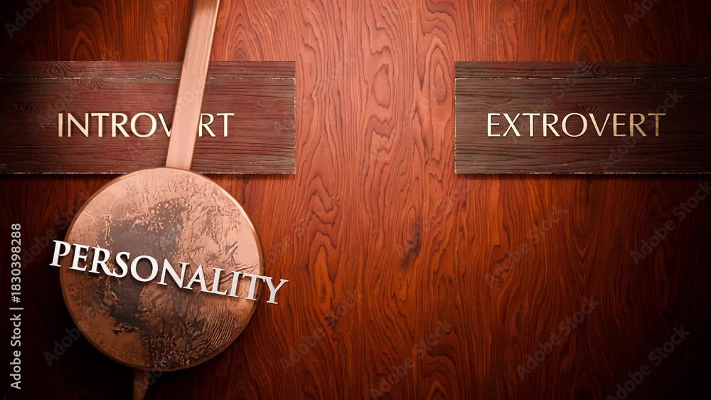 Personality swings between introvert and extrovert. Visualizing a ...