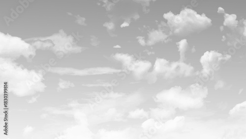 The sky covered with rain clouds. The gray color that dominates the clouds creates a strong contrast. 