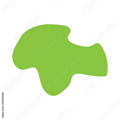 abstract blobs yellow green for background
