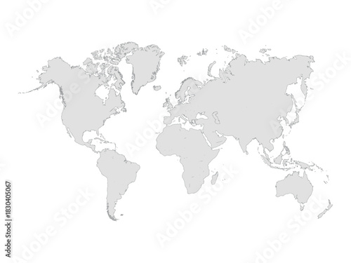 Illustration of a Colored map of world 
